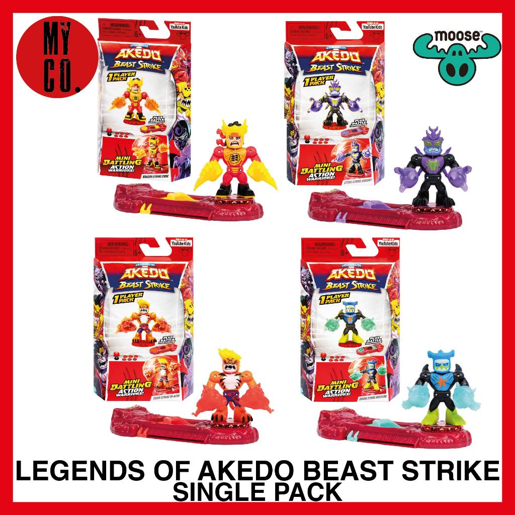 Akedo Legends of Powerstorm Versus Pack 2 Mini Battling Warriors e 2 Battle Controller Epic Angry Astrid Versus Boot-Up