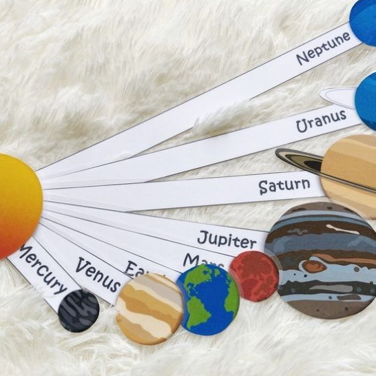 Busy book Solar System Planets Matching Activity | Shopee Malaysia