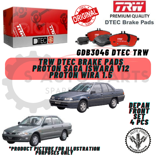 Proton Saga Iswara V Proton Wira Depan Front Trw Dtec Disc