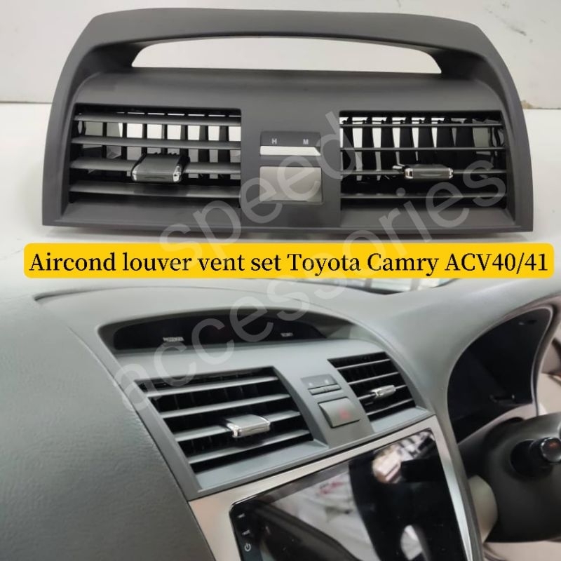 Toyota Camry 2006 2011 Acv40 Acv41 Center Air Conditioning Outlet Set Aircond Louver Vent Set 3089