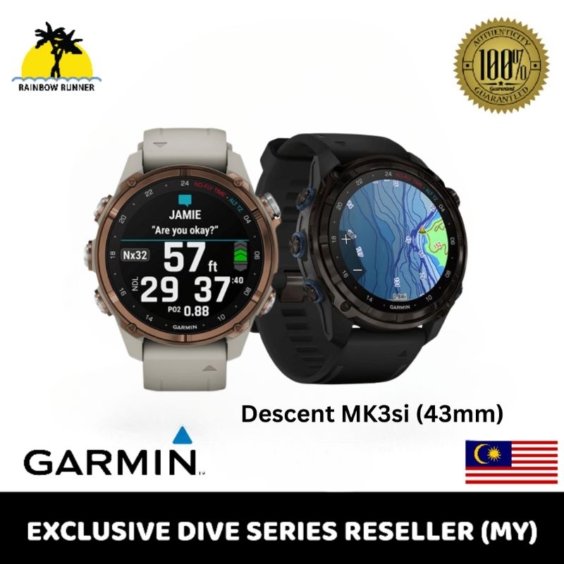 Garmin Descent Mk3si – 43mm | Shopee Malaysia