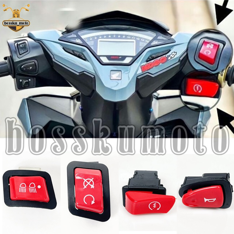 LC135 V8 RS150 RSX150 ON OFF SWITCH BUTTON HIGH LOW BEAM/SIGNAL/HORN ...