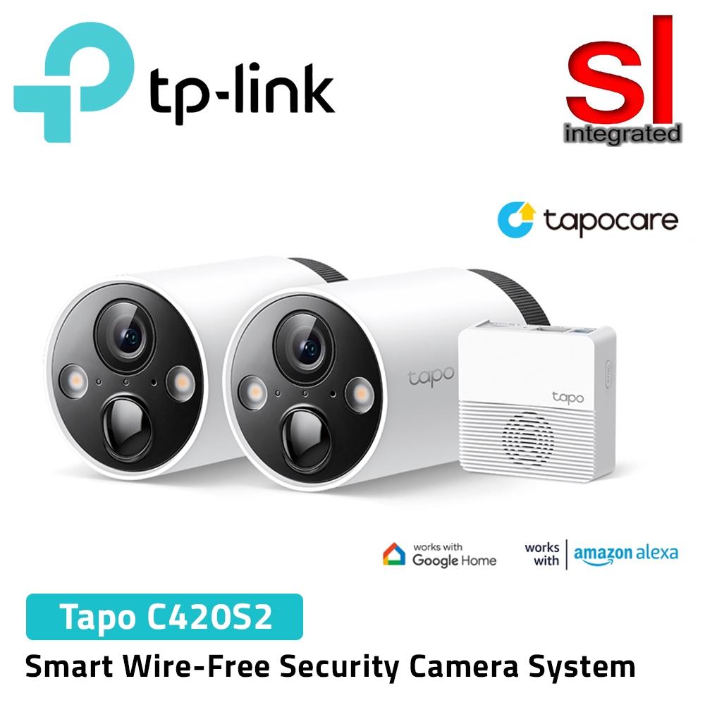 Smart Wire-Free Security Camera System, 2-Camera System | Tapo C420S2