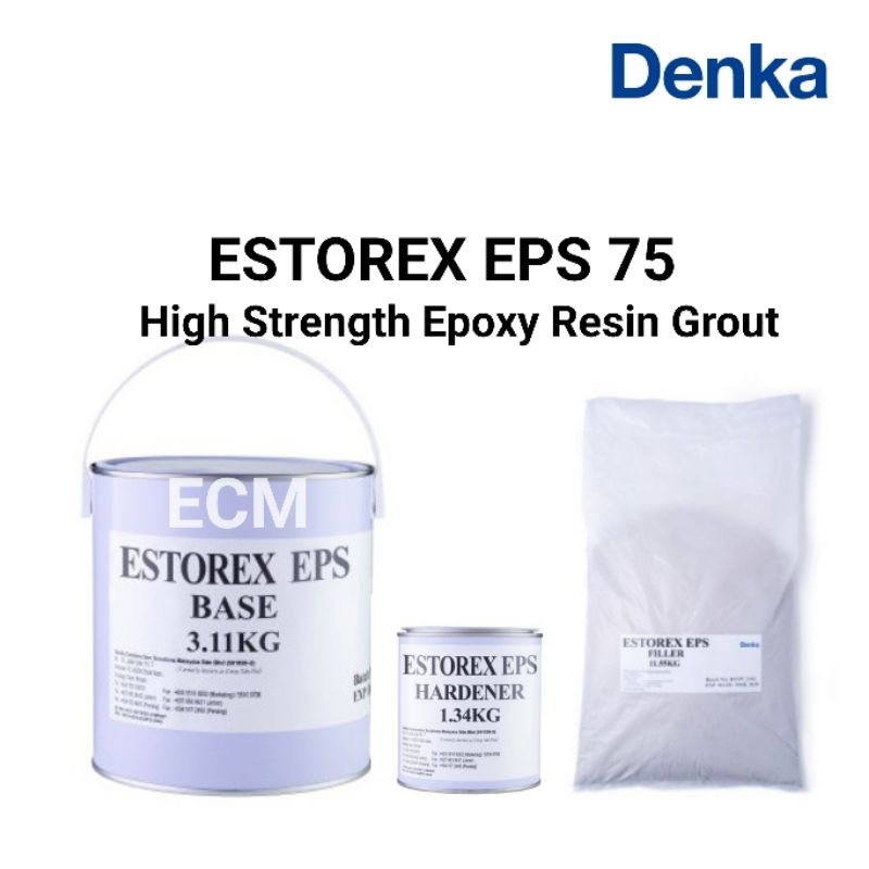DENKA ESTOREX EPS 75 (14L SET) High Strength, Epoxy Resin Grout Shopee Malaysia