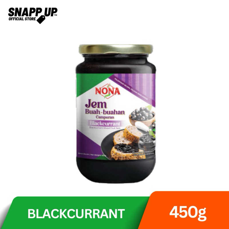 Nona Jam Blackcurrant Mixed Fruit Pineapple Strawberry 240g 450g