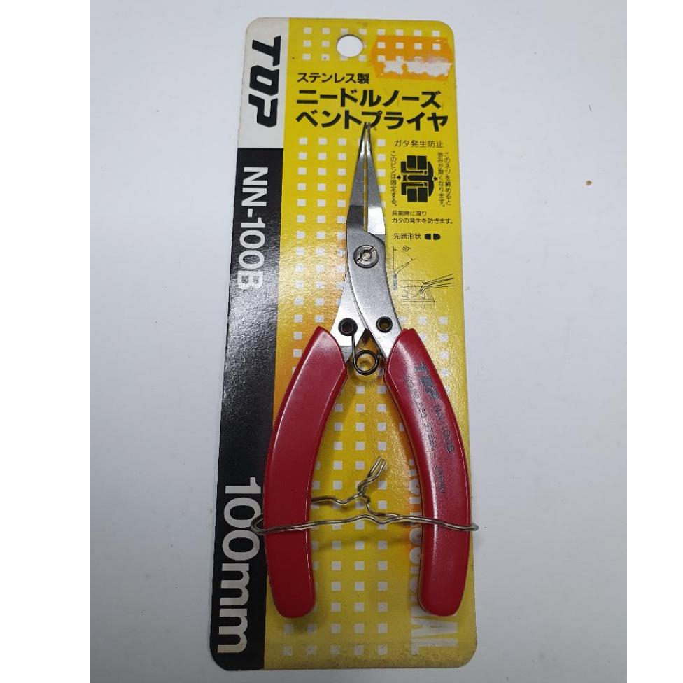 TOP NN-100B Stainless Steel Bend Nose Micro Pliers [MADE IN JAPAN