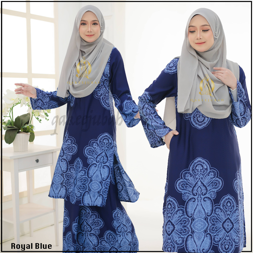 baju kurung moden batik raya perempuan kelantan terengganu sutera