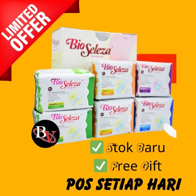 💯READY STOCK🔥PANTYLINER / DAY SAFE / NIGHT SAFE BIO SELEZA HAI O