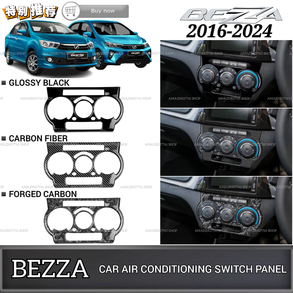 AMAZING PERODUA BEZZA 2016-2024 AIR CONDITIONING SWITCH PANEL FRAME ...