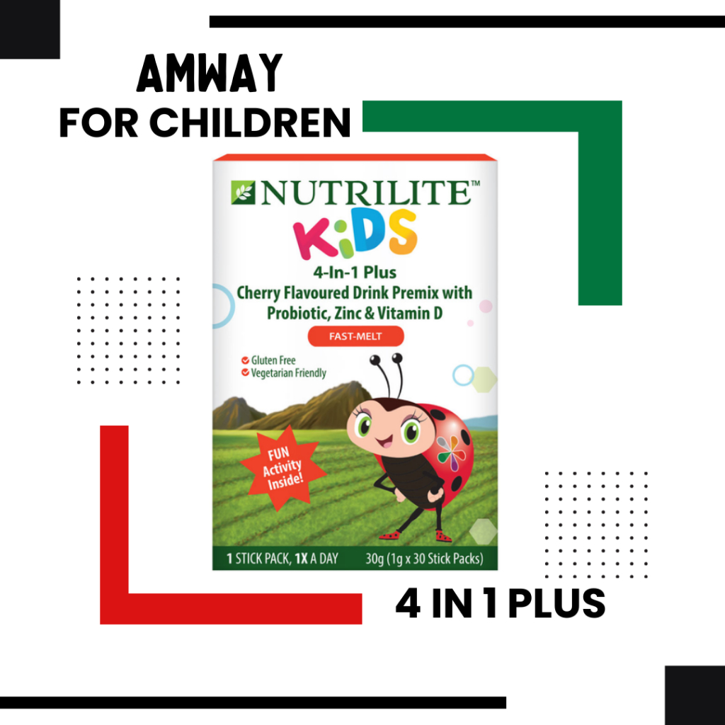 AMWAY !! CHILDREN - Nutrilite Kids 4-In-1, cherry flavoured drink ...