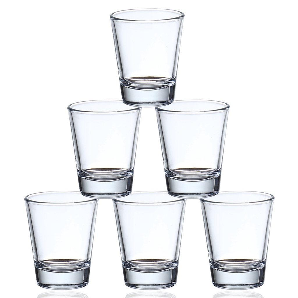 Shot Glass Set 100% Wipe Glass Shot Glasses, 2 oz Clear Shot Glasses ...