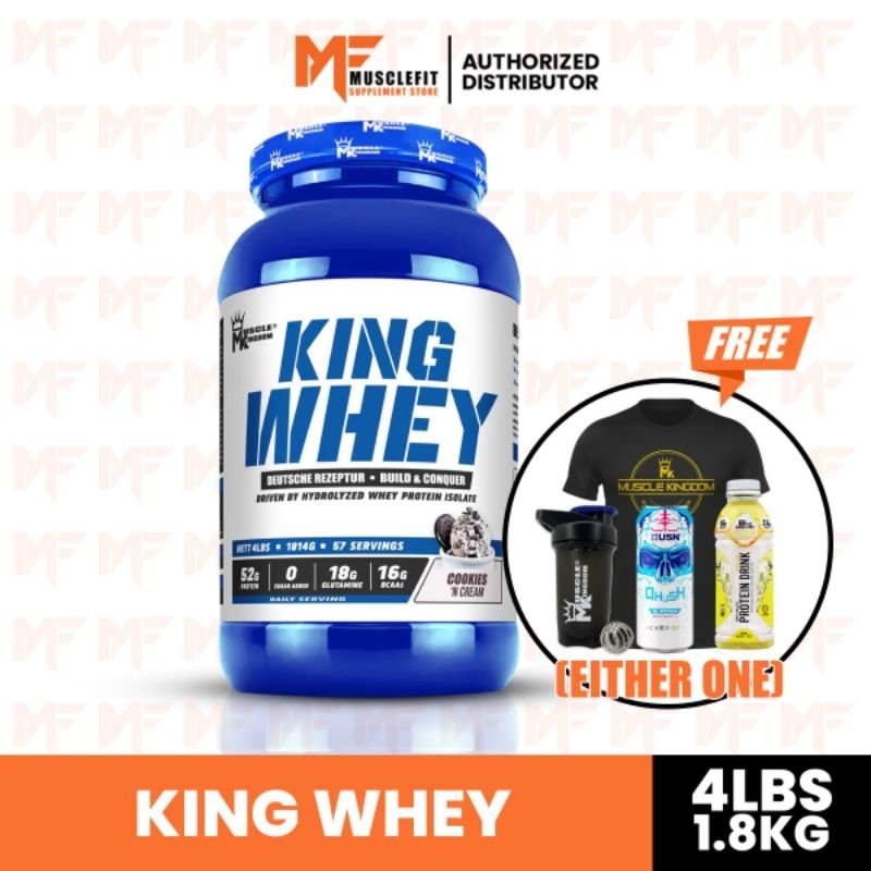 Muscle Kingdom King Whey Protein isolate whey 2 lbs/900 g , 4 lbs/1.8 ...