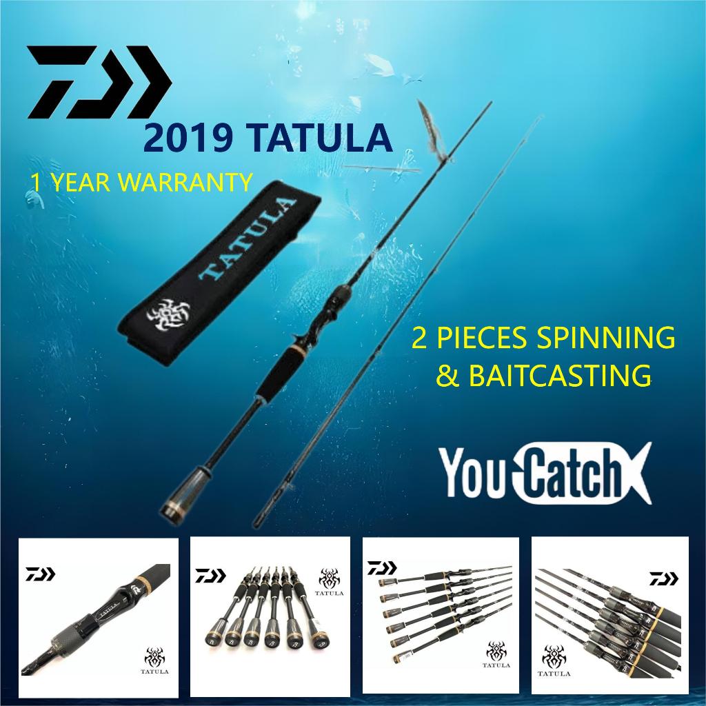 YOUCATCH 2019 DAIWA TATULA 2 PIECES SPINNING 602MS 662MHS &BAITCASTING  602MB 602MHB 672MHB ROD WITH 1 YEAR WARRANTY