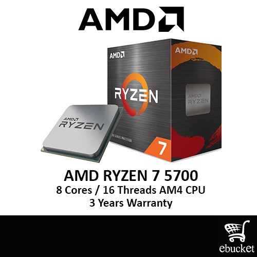AMD RYZEN 7 5700 3.7GHz Up to 4.6GHz 16MB AM4 PROCESSOR | Shopee Malaysia