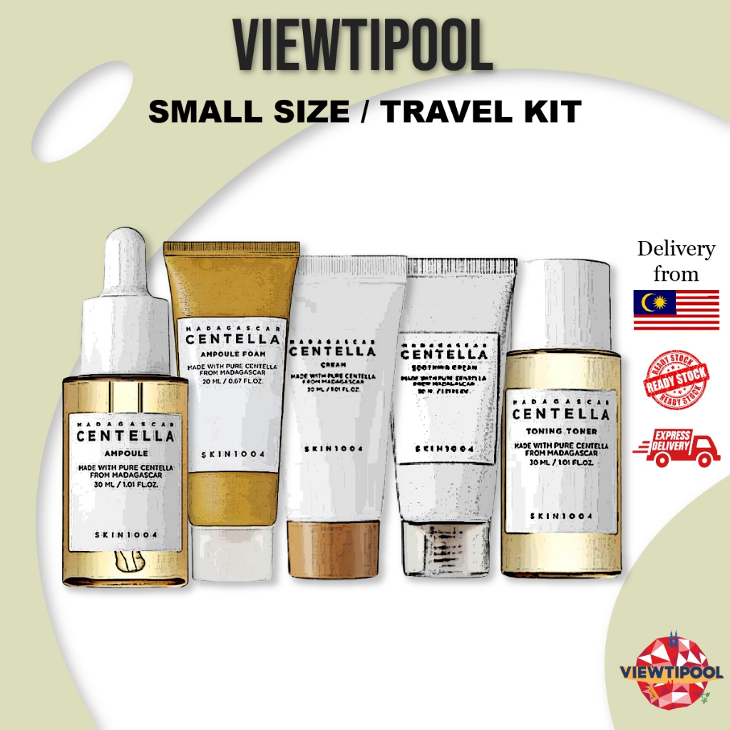 SKIN1004 Centella Small Kit / Travel Size (Ampoule Foam 20ml, Ampoule ...