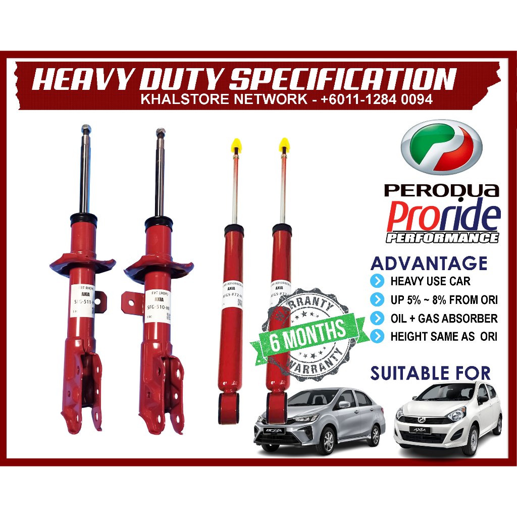 Proride Axia Bezza Heavy Duty Absorber Special Edition M2 Exsober ...