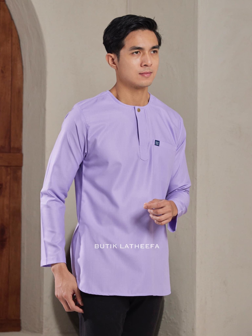 KURTA SLIM FIT WARNA UNGU LILAC PURPLE RAYA | Shopee Malaysia