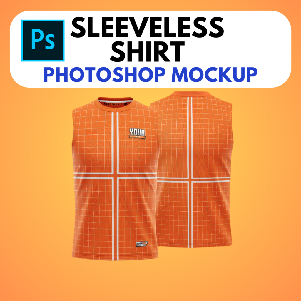 🔥INSTANT🔥 Sleeveless Shirt Mockup Photoshop Template (Editable PSD File ...