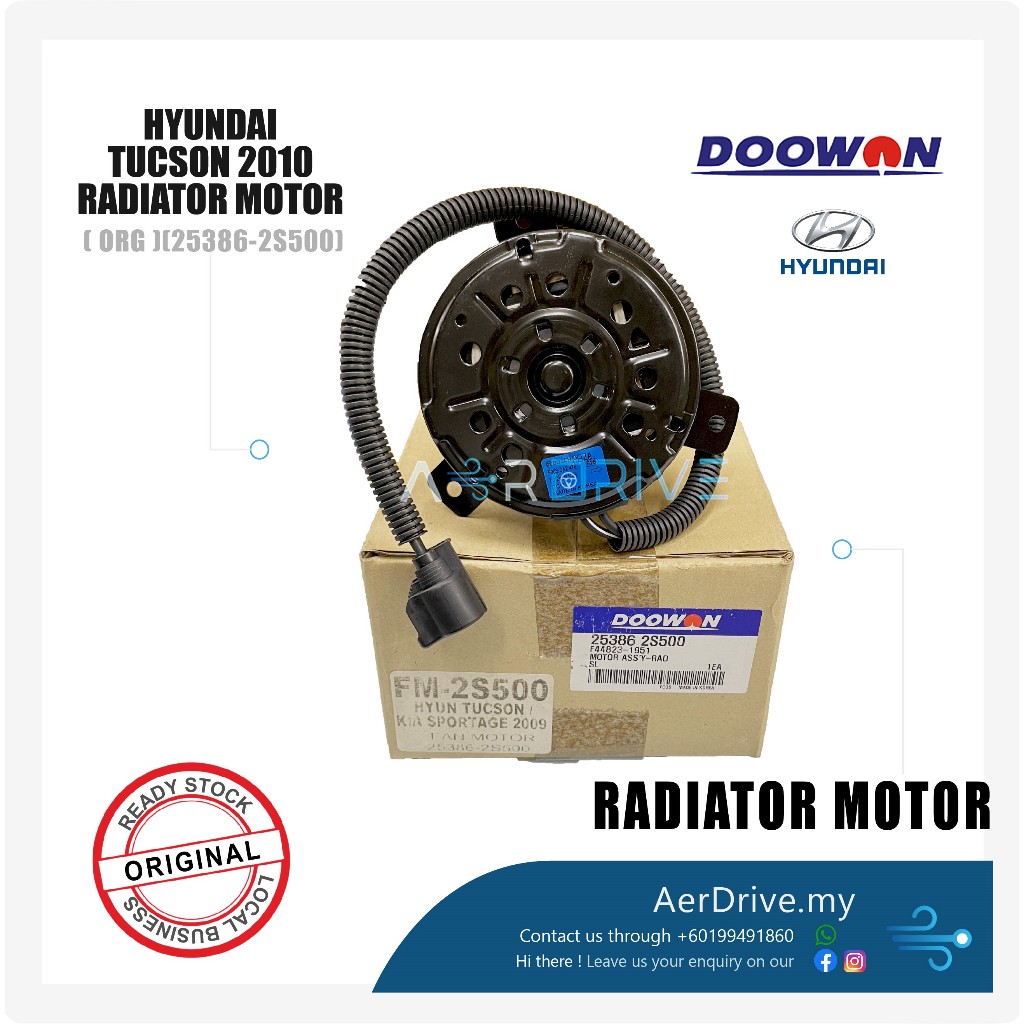 ORIGINAL DOOWON HYUNDAI TUCSON 2010 RADIATOR MOTOR ( 25386-2S500 ...