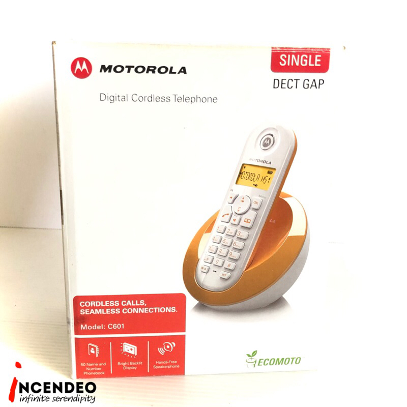 Motorola DECT Cordless Telephone C601 (Pink) Shopee Malaysia