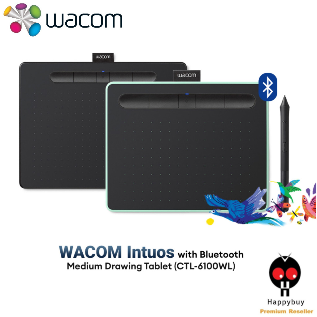 Intuos Medium Drawing Tablet Support Bluetooth (CTL6100WL