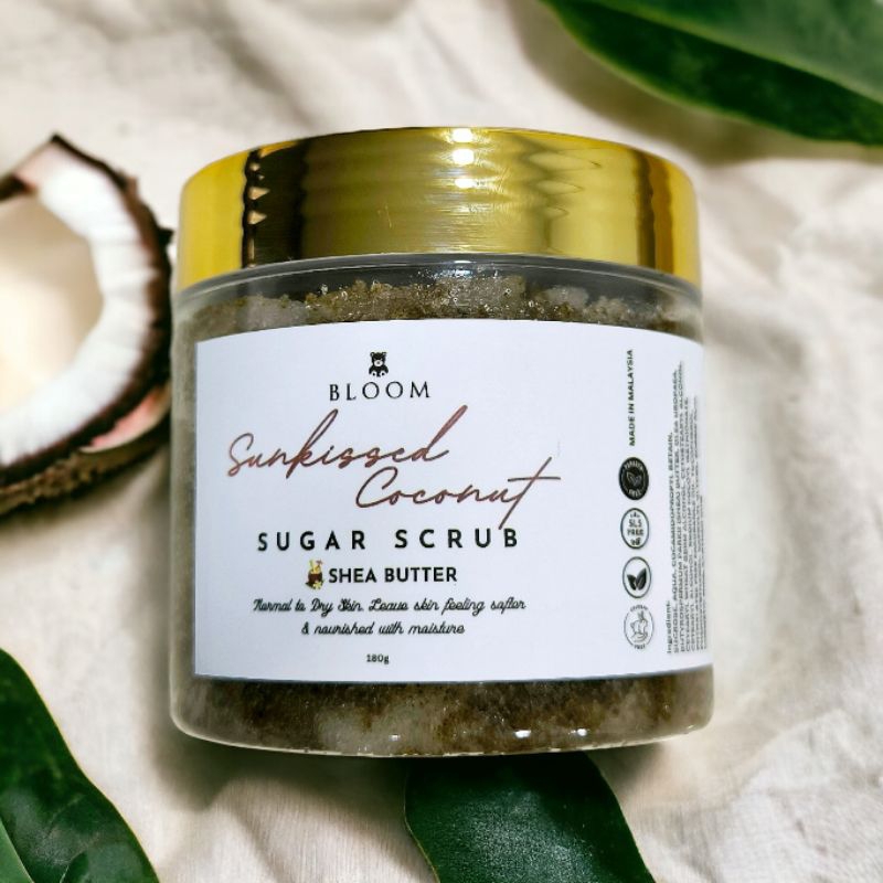 Sunkissed Coconut Body Scrub for Soft skin, Coffee ground to treat