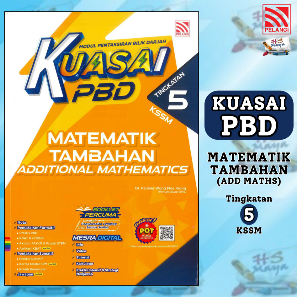 [Buku Latihan] KUASAI PBD MATEMATIK TAMBAHAN (ADD MATHS) TINGKATAN 5 ...