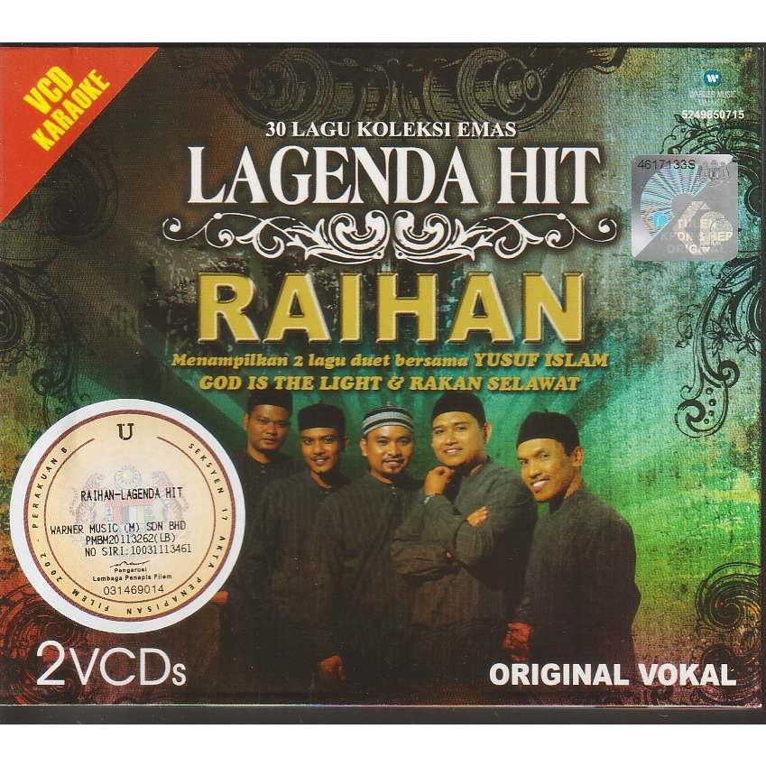 Vcd Lagenda Hit Raihan 2 Disc Original Lelong Vcd Shopee Malaysia 0509