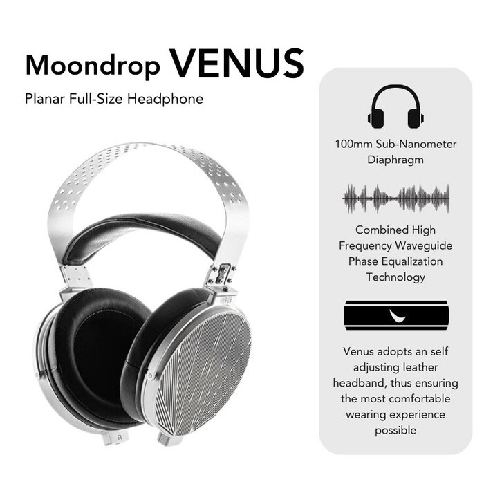 Moondrop Venus Flagship Full-Size Over Ear Planar Headphone | Shopee ...