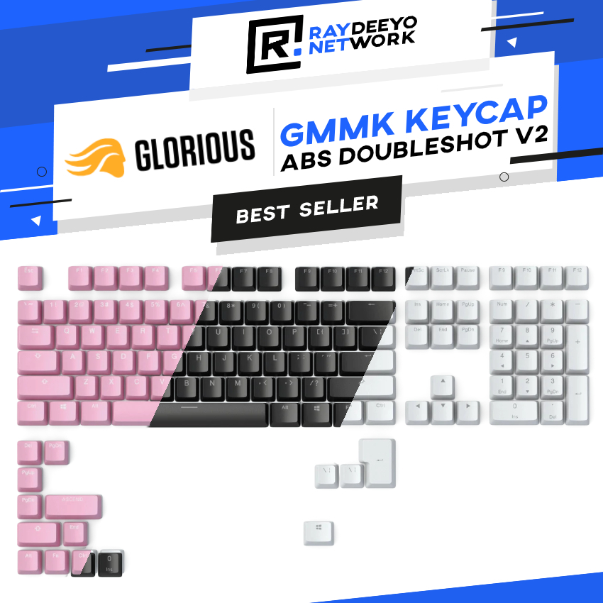 Glorious GMMK ABS Doubleshot V2 See Through Keycap [123 Keys/ANSI