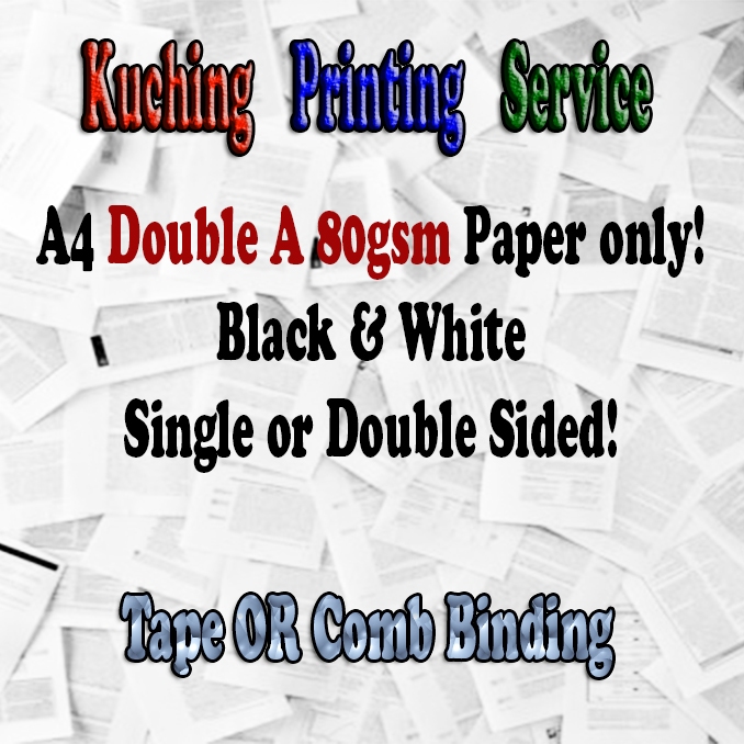 Kuching A4 Double A Printing Service Shopee Malaysia