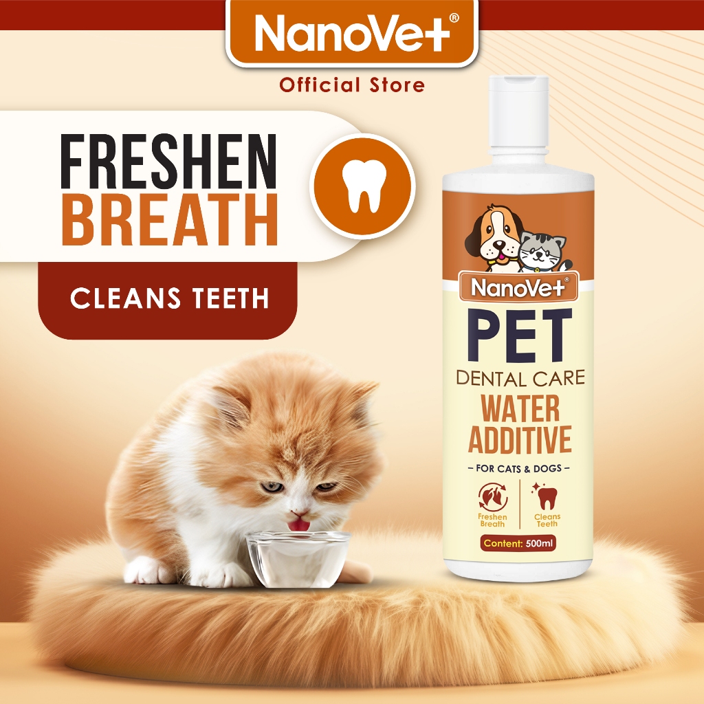 Nanovet® Pet Dental Care Water Additive for Cat and Dog (500ml