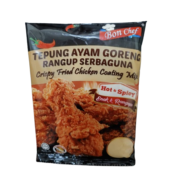 Tepung Ayam Goreng Rangup Serbaguna BON CHEF Crispy Fried Chicken ...