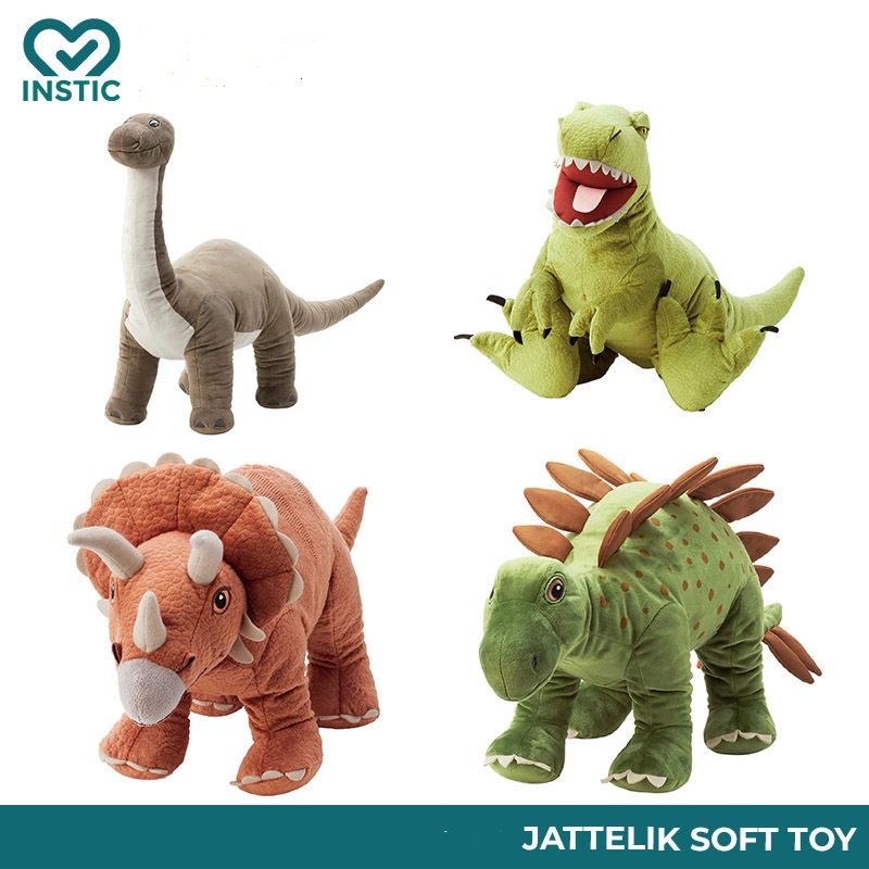 [ORI] IKEA JATTELIK Dinosaur Soft Toy | Dinosaur Comfort Children Soft ...