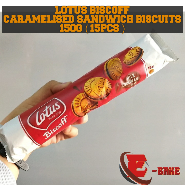 150G (15PCS) MILK VANILLA BISCOFF LOTUS BISCOFF CARAMELISED