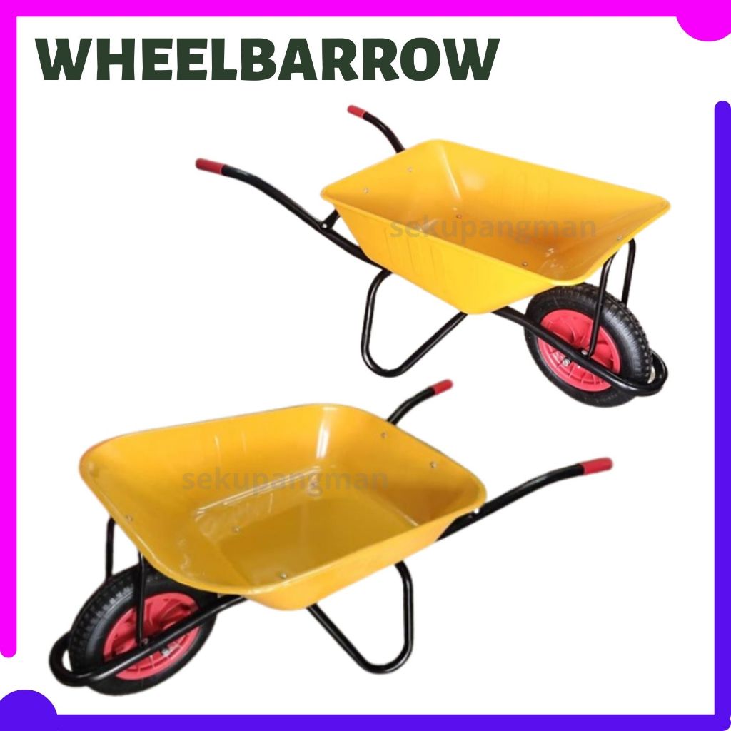 HIGH QUALITY Kereta Sorong Dalam // Deep Type Shallow Wheelbarrow Cart ...