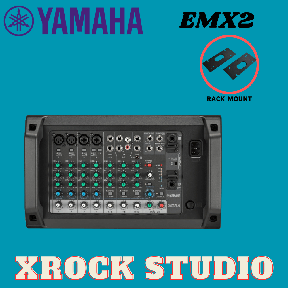 Yamaha Emx2 10-channel Dual 250-watt Powered Mixer (emx-2 Emx 2 