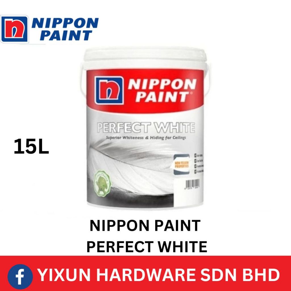 Nippon paint Interior Paint Perfect White 15L 内墙 | Shopee Malaysia