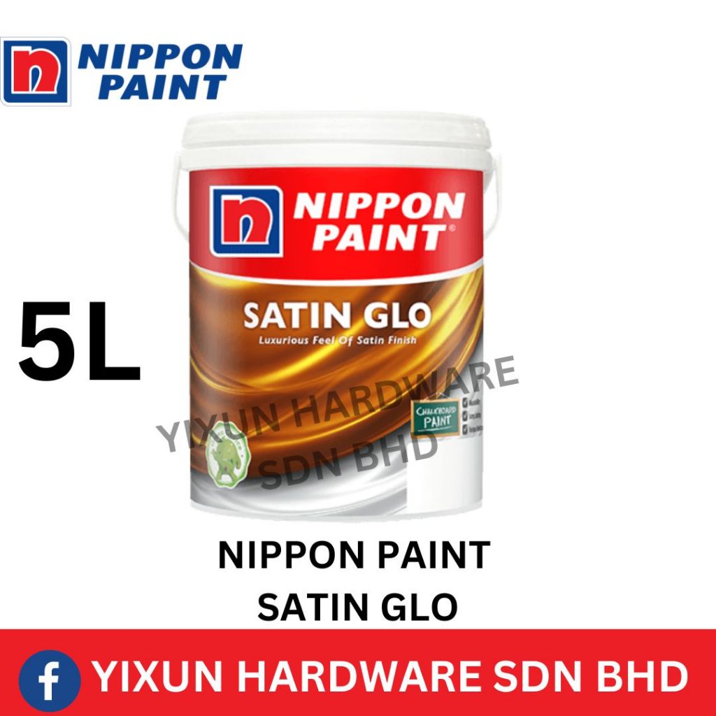 Nippon Paint Satin Glo Interior Wall - COLOR OPTION [ANY COLORS, PM ...