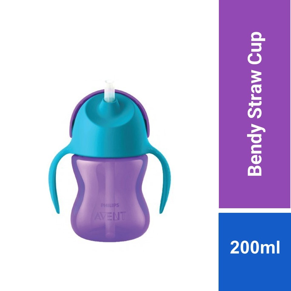 Philips Avent Bendy Straw Cup Random Colour (7oz/200ml) SCF796/00