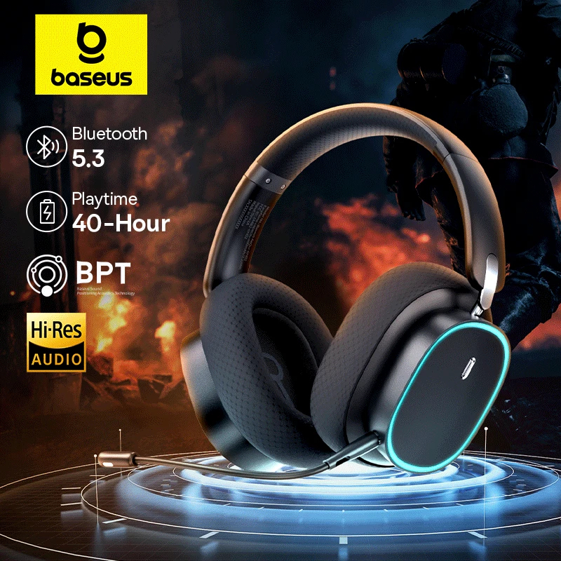 Baseus AeQur GH02 Gaming Wireless Headphones High Quality Sound 4 ...