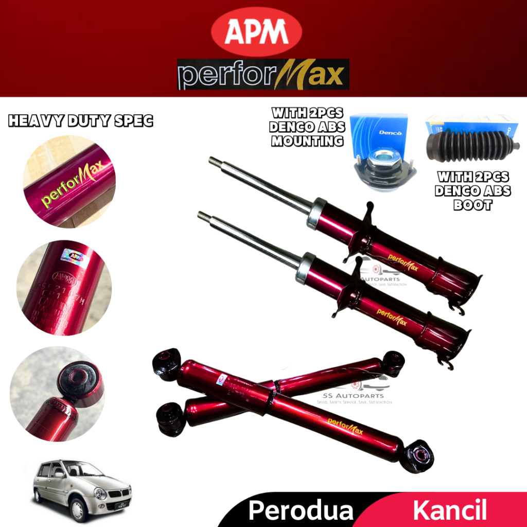 APM Performax Kancil 660 850 Heavy Duty Sport Absorber Set FRONT