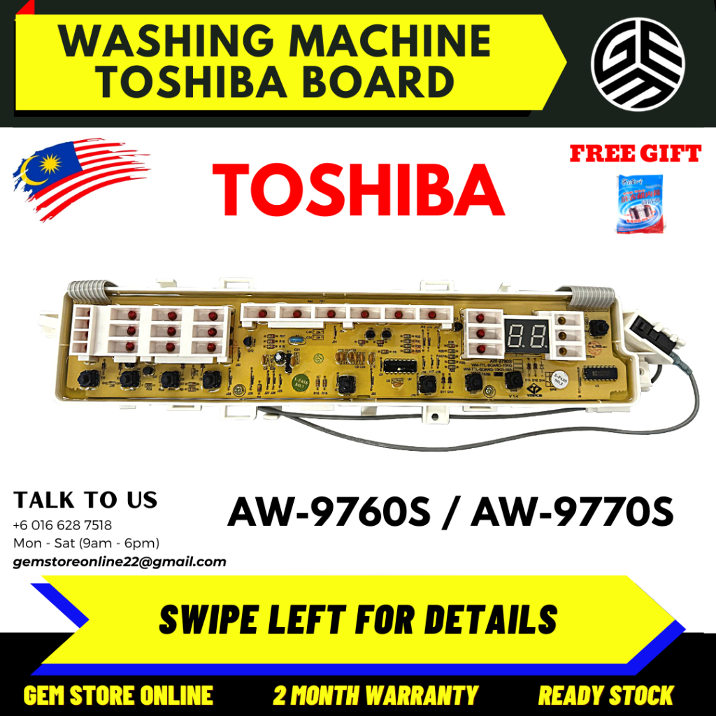 AW 9760S AW 9770S TOSHIBA Washing Machine PCB Board Board