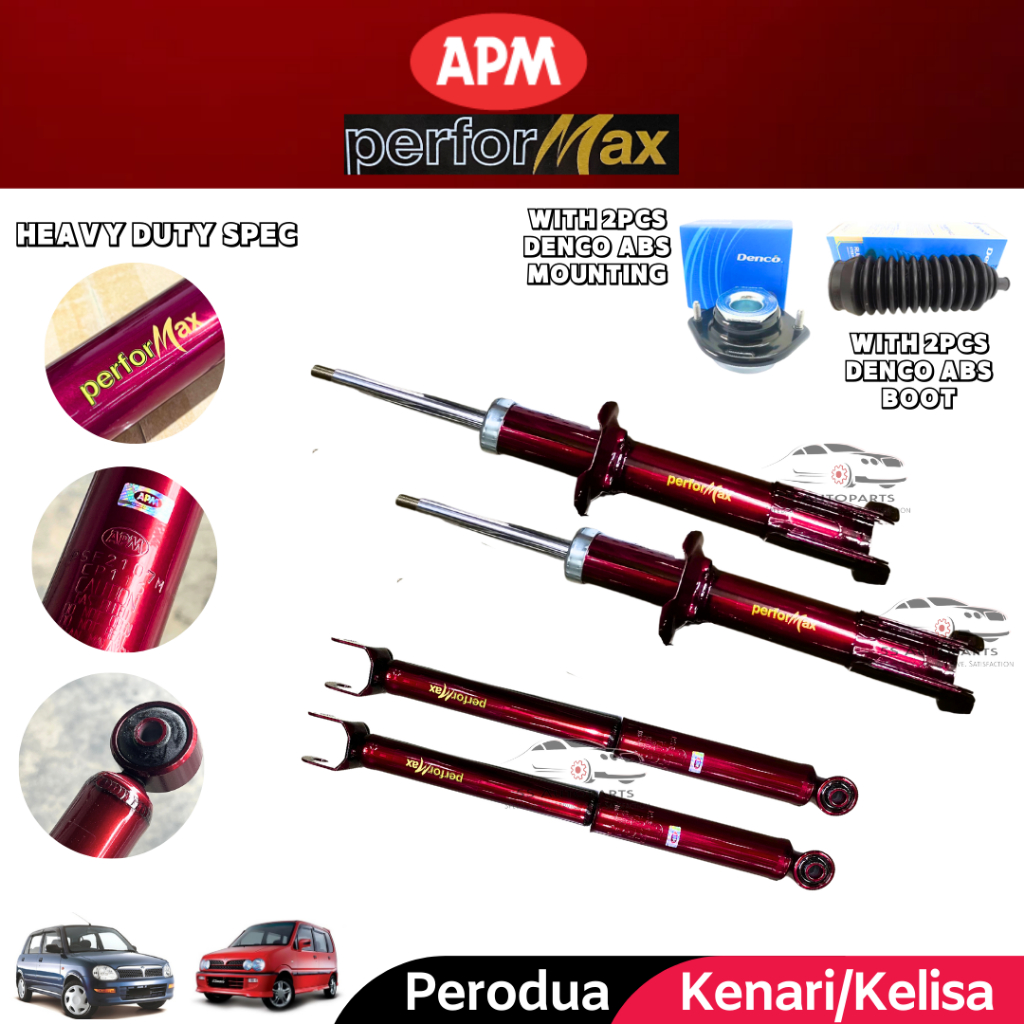 APM Performax Kelisa Kenari Front Rear Heavy Duty Sport Absorber