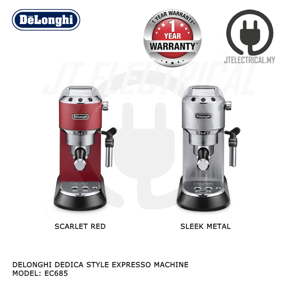 Delonghi EC685 DEDICA 15Bar Pump Espresso Machine Coffee Maker EC685.R EC685.M Shopee Malaysia