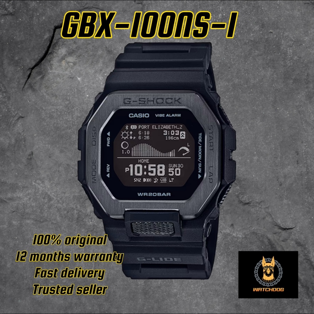 Casio G-Shock GBX-100NS-1 Sport Digital Watch Smart phone Link Black ...