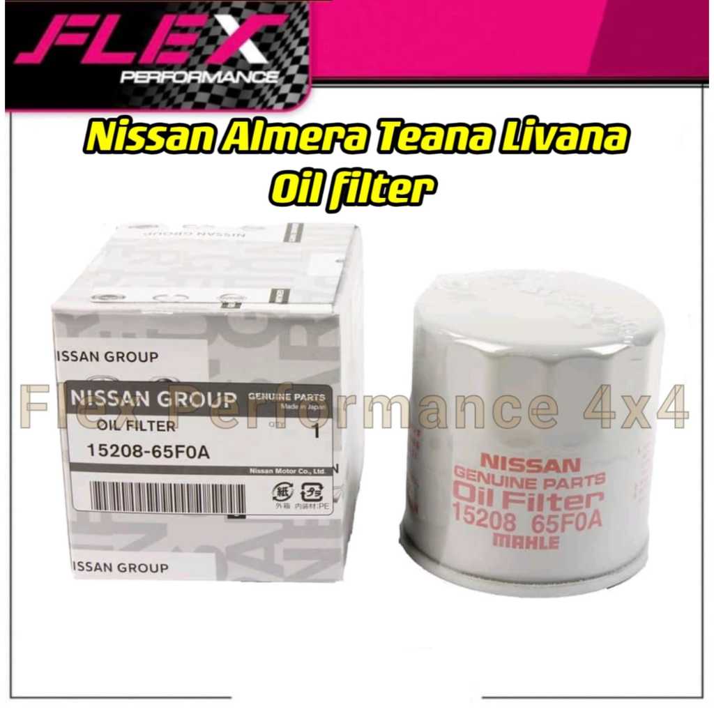 NISSAN 15208-65F00 15208-65F0A OIL FILTER ALMERA TEANA LIVINA 15208 ...