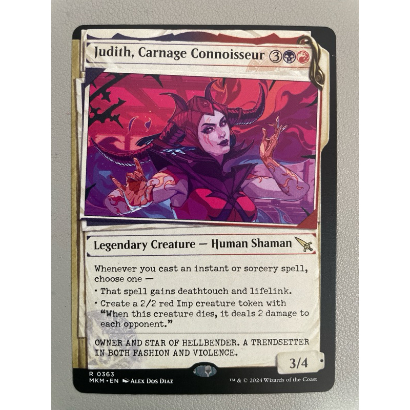 MTG:Murders at Karlov Manor (MKM) M0363 - Judith, Carnage Connoisseur ...