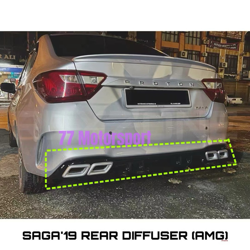 Proton Saga 2019 AMG Style Rear Diffuser | Shopee Malaysia