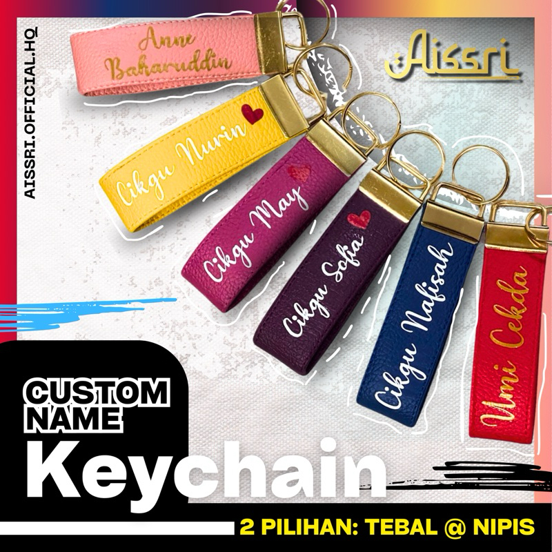 PVC Leather Keychain MURAH (Personalized/Surprise Tag